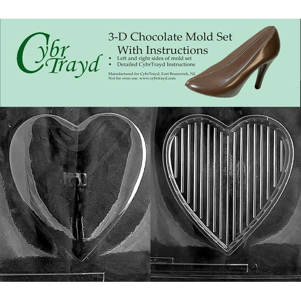Cybr Trayd Circle Heart Box Chocolate Mould Plastic Polycarbonate  Edible Box